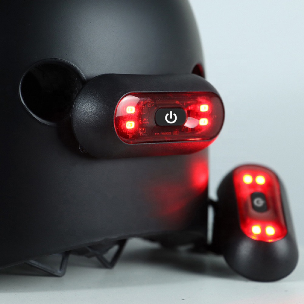 Cycling Gear And Accessories - 4 Lamp Beads Bicycle Helmet Led