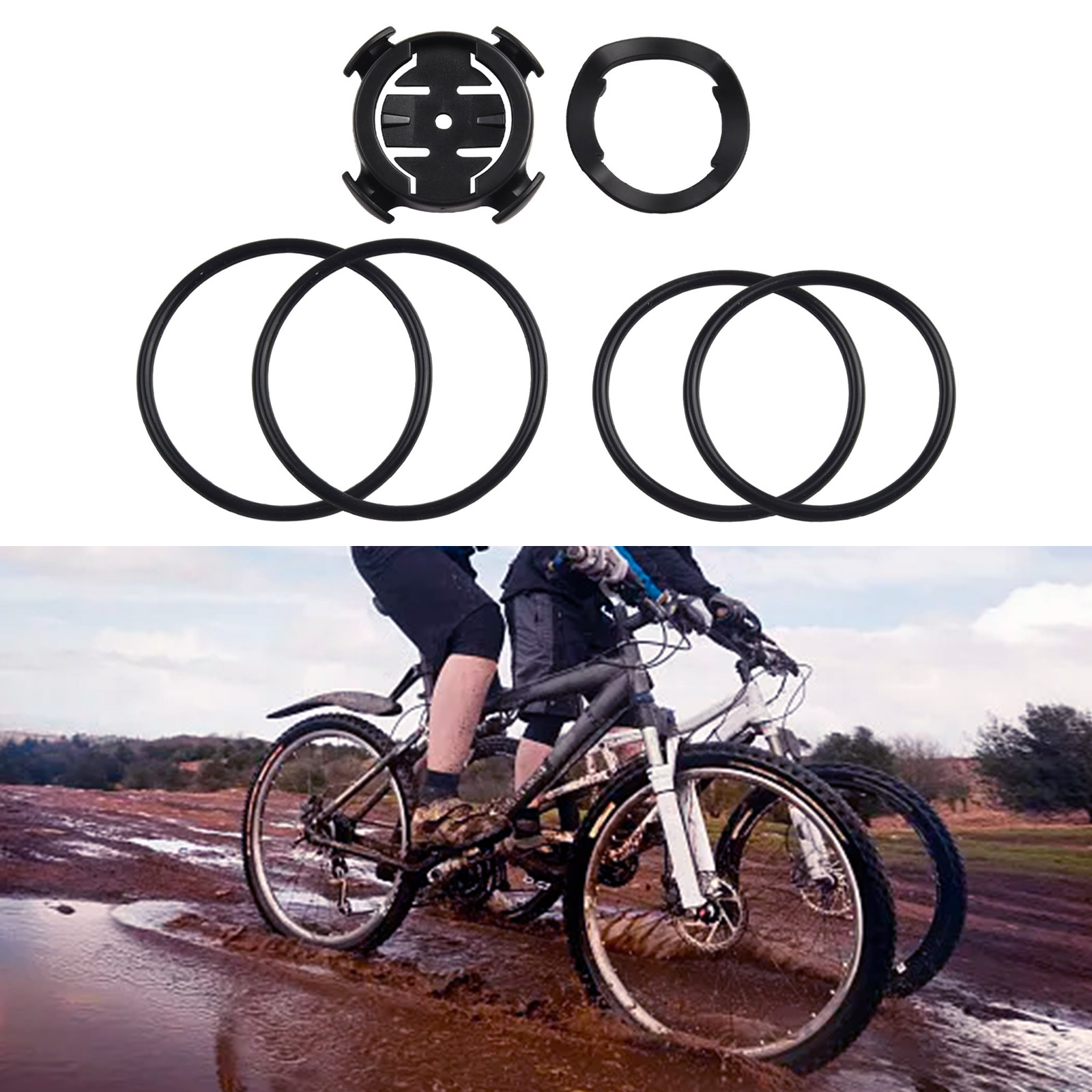Cycling Gear Mount - 1pc Bike Bicycle Edge Quarter Turn