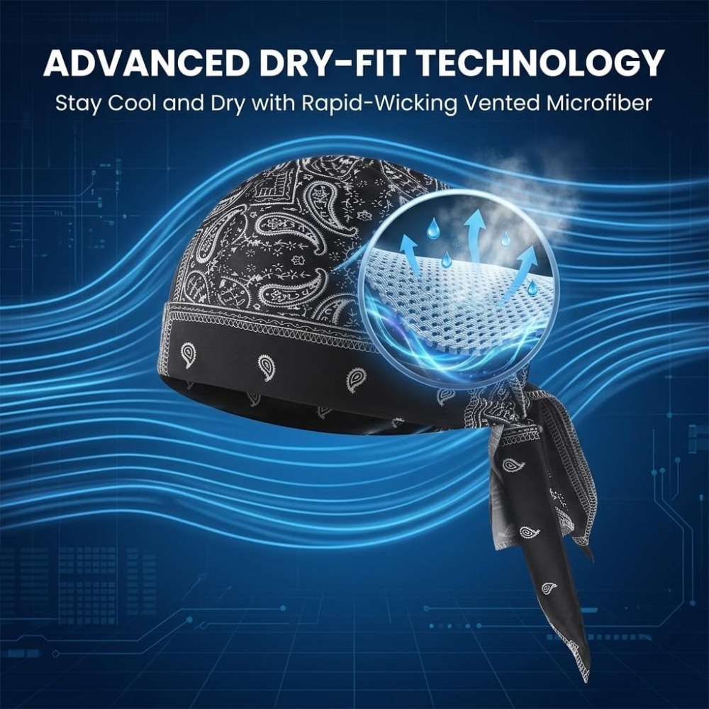 1-5pcs Cooling Skull Cap Helme - огляд і ціна Cycling Gear And Accessories