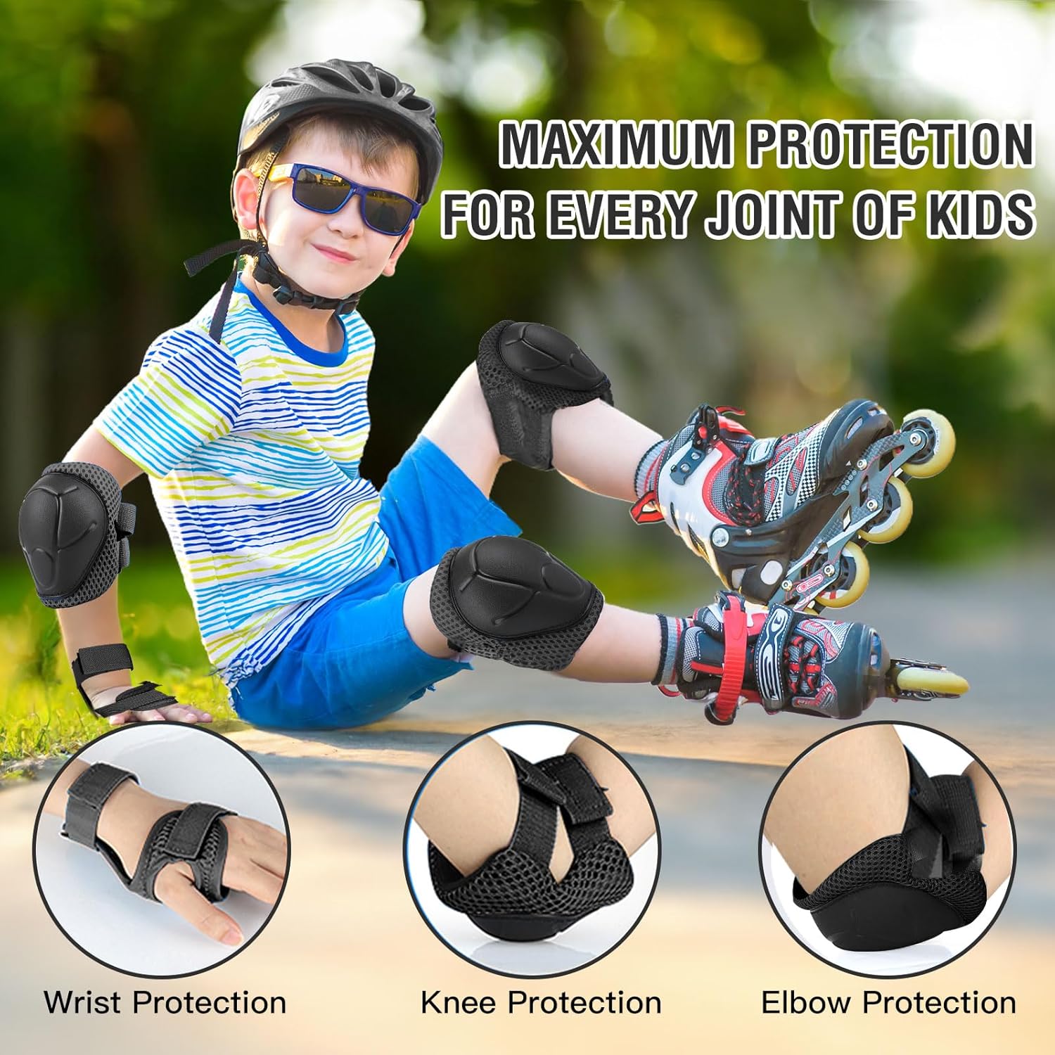 6PCS Kids Protective Gear Set  - огляд і ціна Cycling Protective Gear For Kids