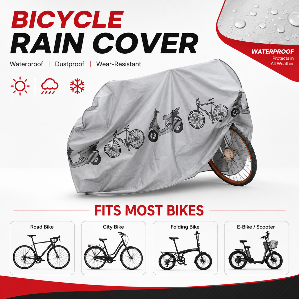 PINMOAP Universal Bicycle Rain - огляд і ціна Cycling Gear Duffle
