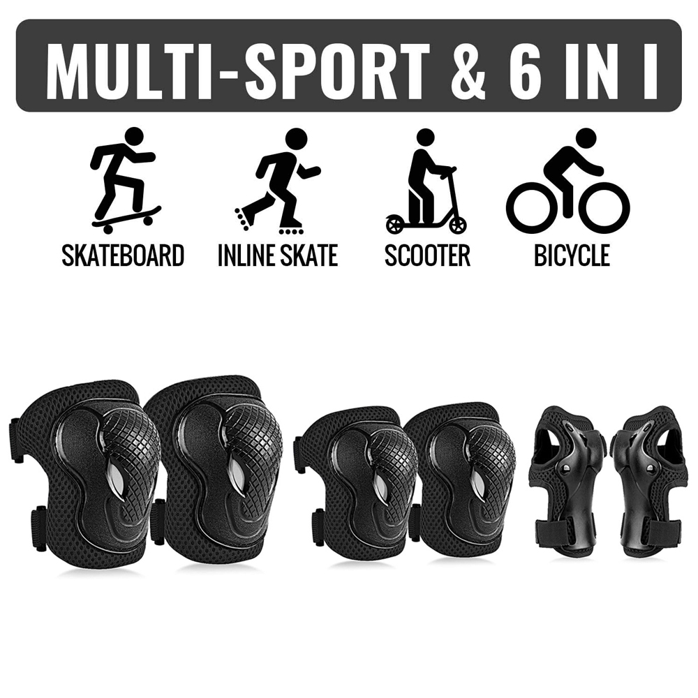 GOMOREON 6Pcs/Set Kids Safety  - огляд і ціна Cycling Protective Gear For Kids