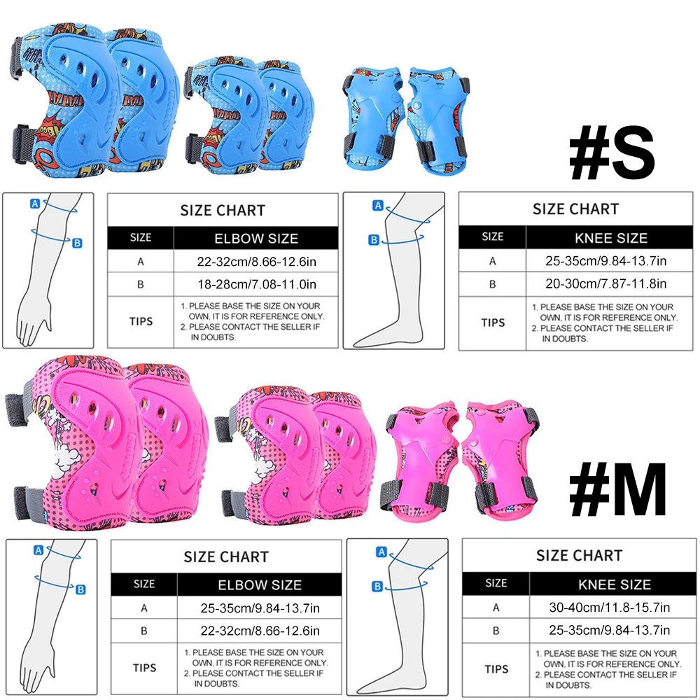 6Pcs Kids 3-12 Years Knee Elbo - огляд і ціна Cycling Protective Gear For Kids