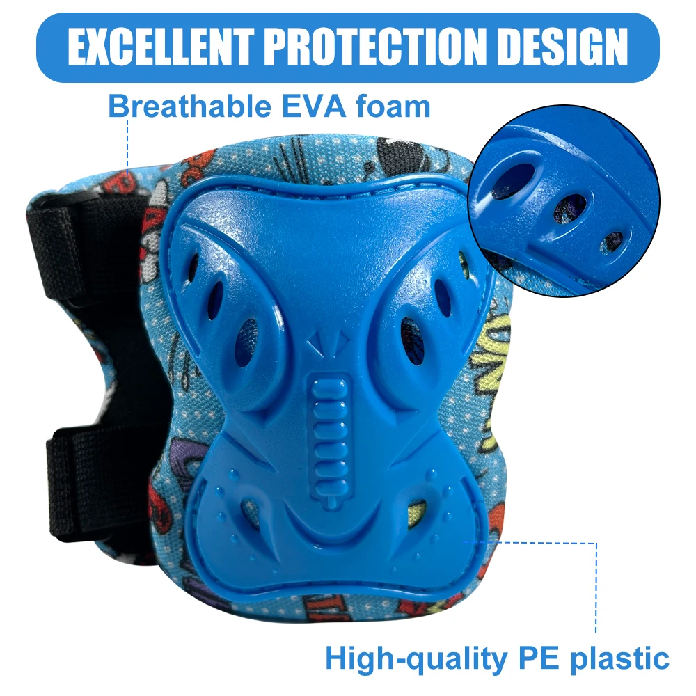 6Pcs Kids 3-12 Years Knee Elbo - огляд і ціна Cycling Protective Gear For Kids