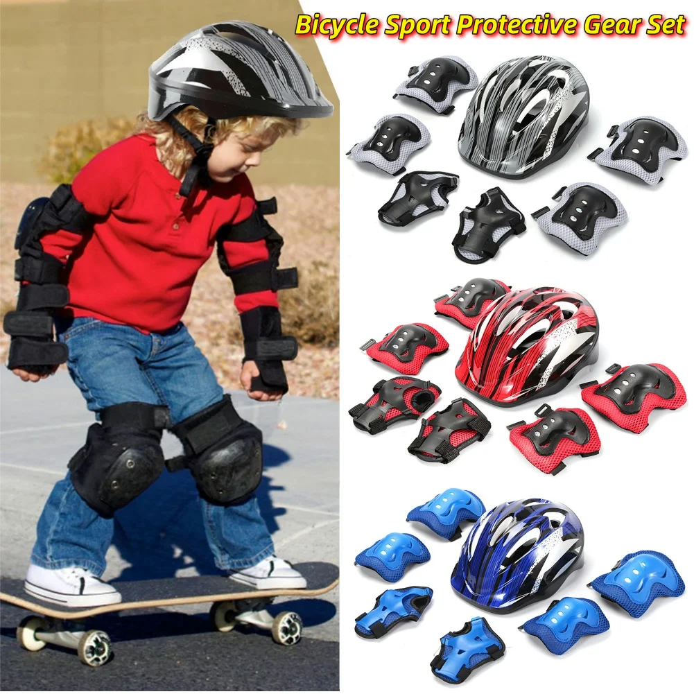 7Pcs Bicycle Sport Protective  - огляд і ціна Cycling Protective Gear For Kids