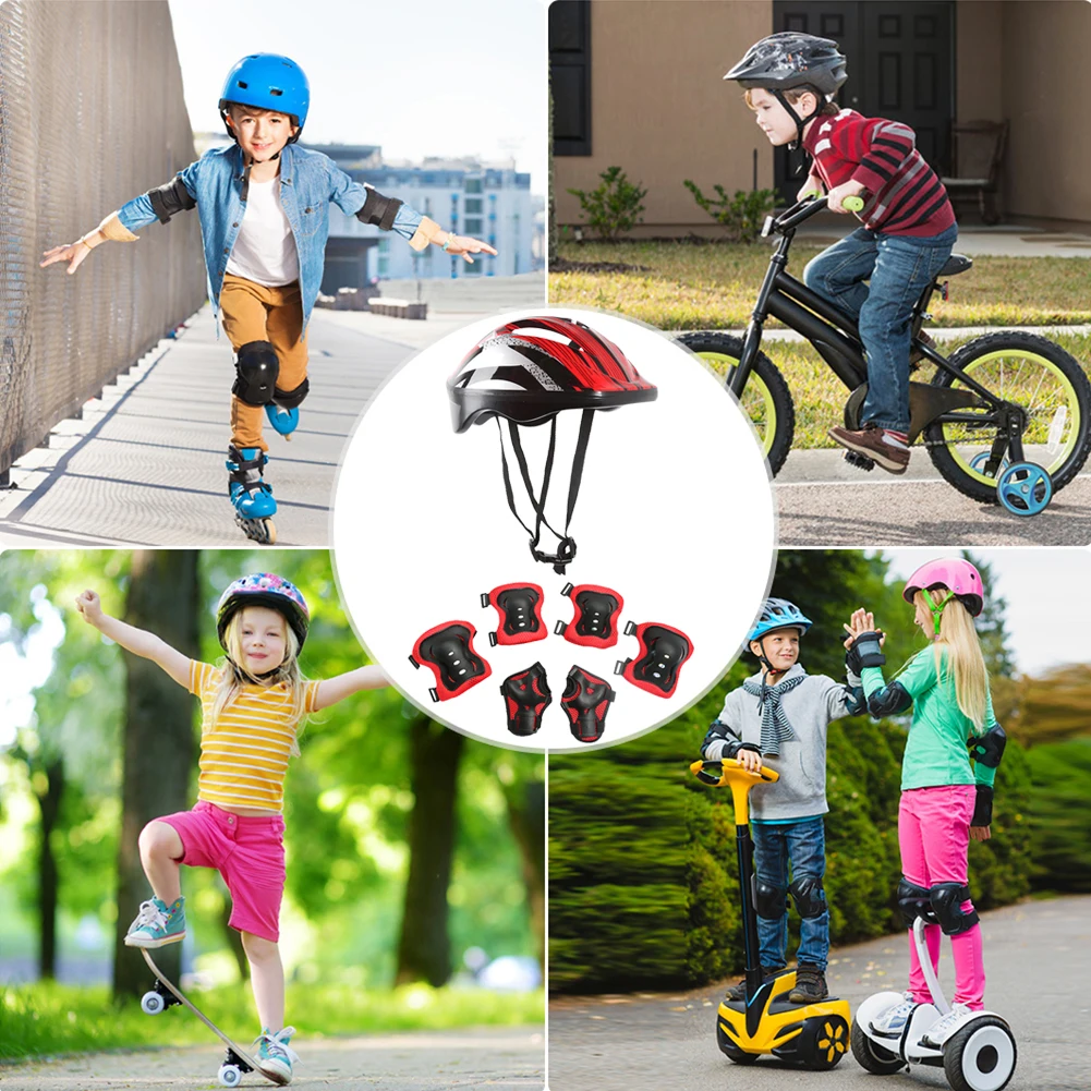 7Pcs Bicycle Sport Protective  - огляд і ціна Cycling Protective Gear For Kids